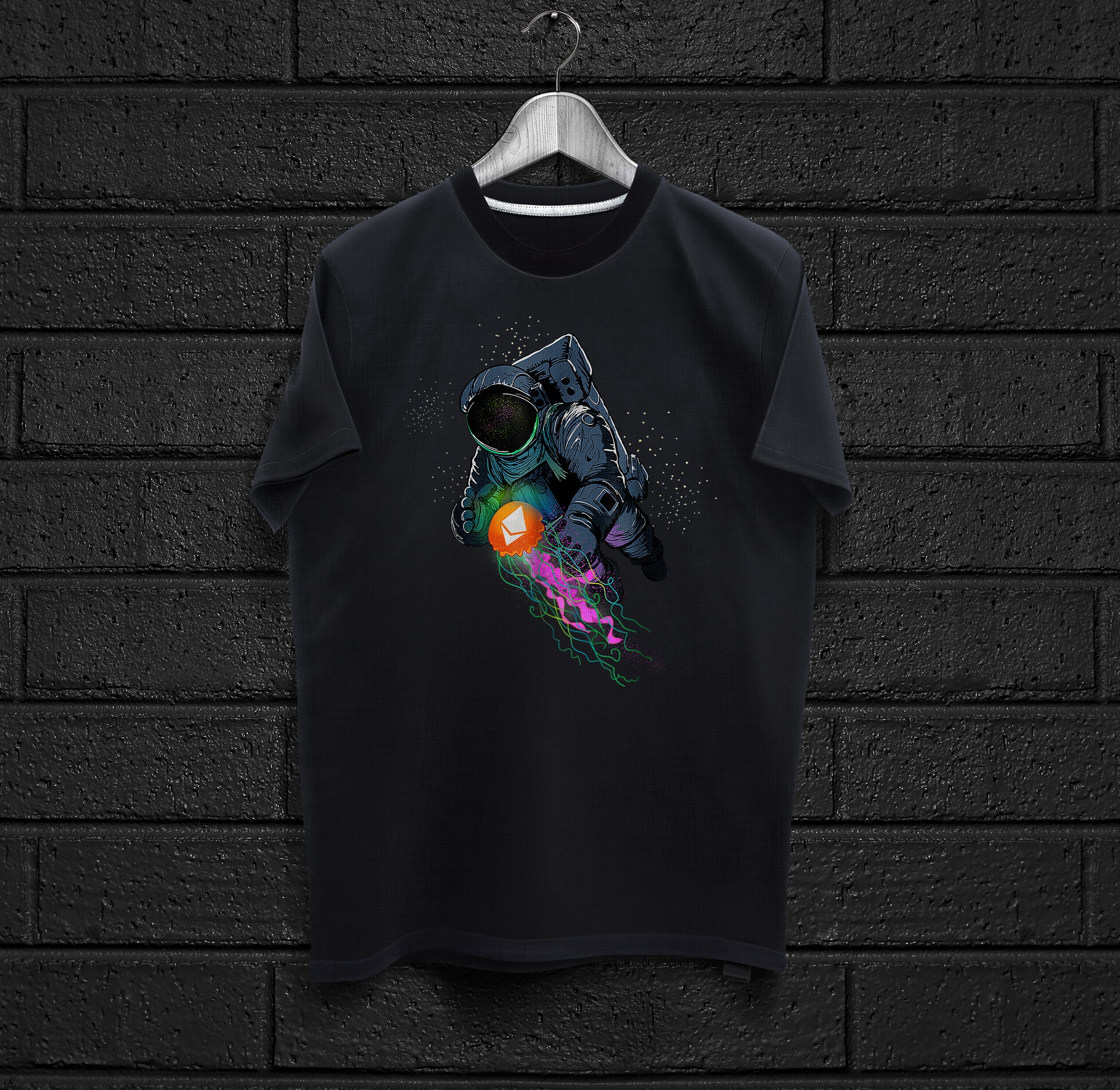 Astronaut Jelly Fish Ethereum T-Shirt