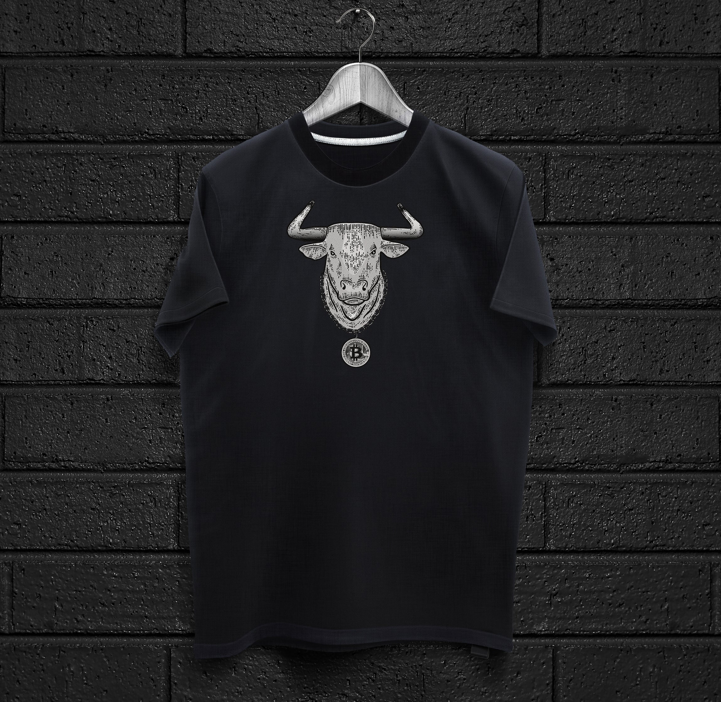 Bitcoin Bull Black T-shirt