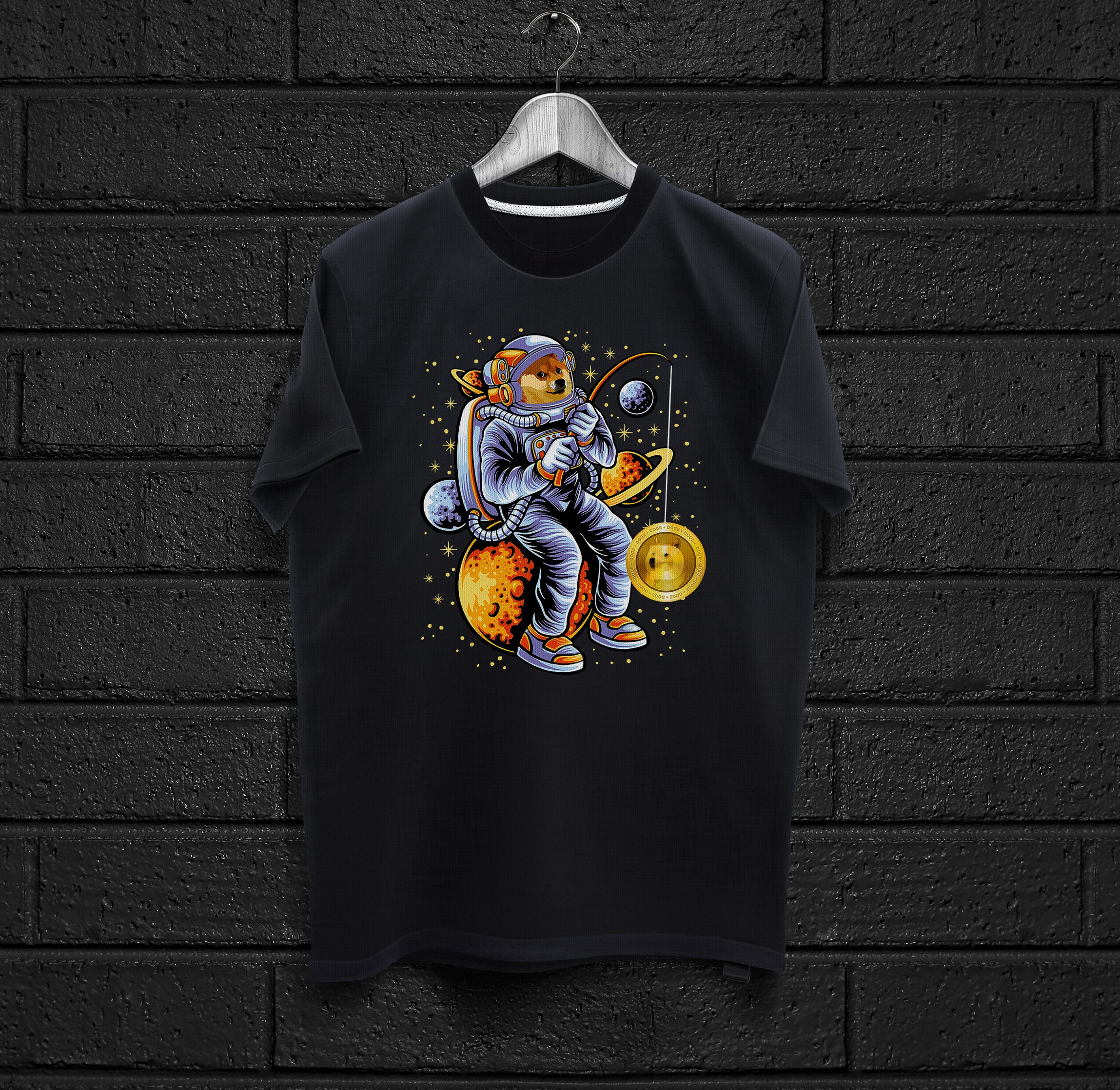 Moon Astronaut Doge T-Shirt