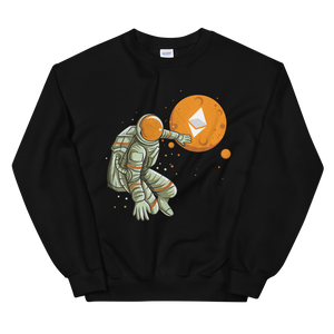 Open image in slideshow, Moon Astronaut Ethereum Sweatshirt
