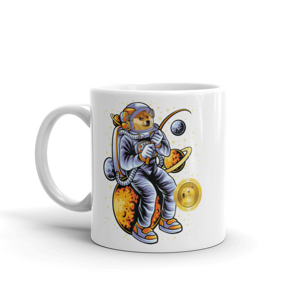 Moon Astronaut Doge Mug