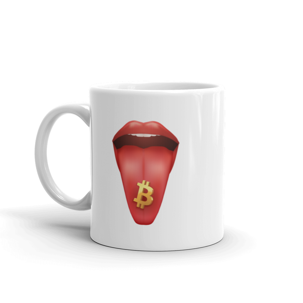 Bitcoin Tongue Mug