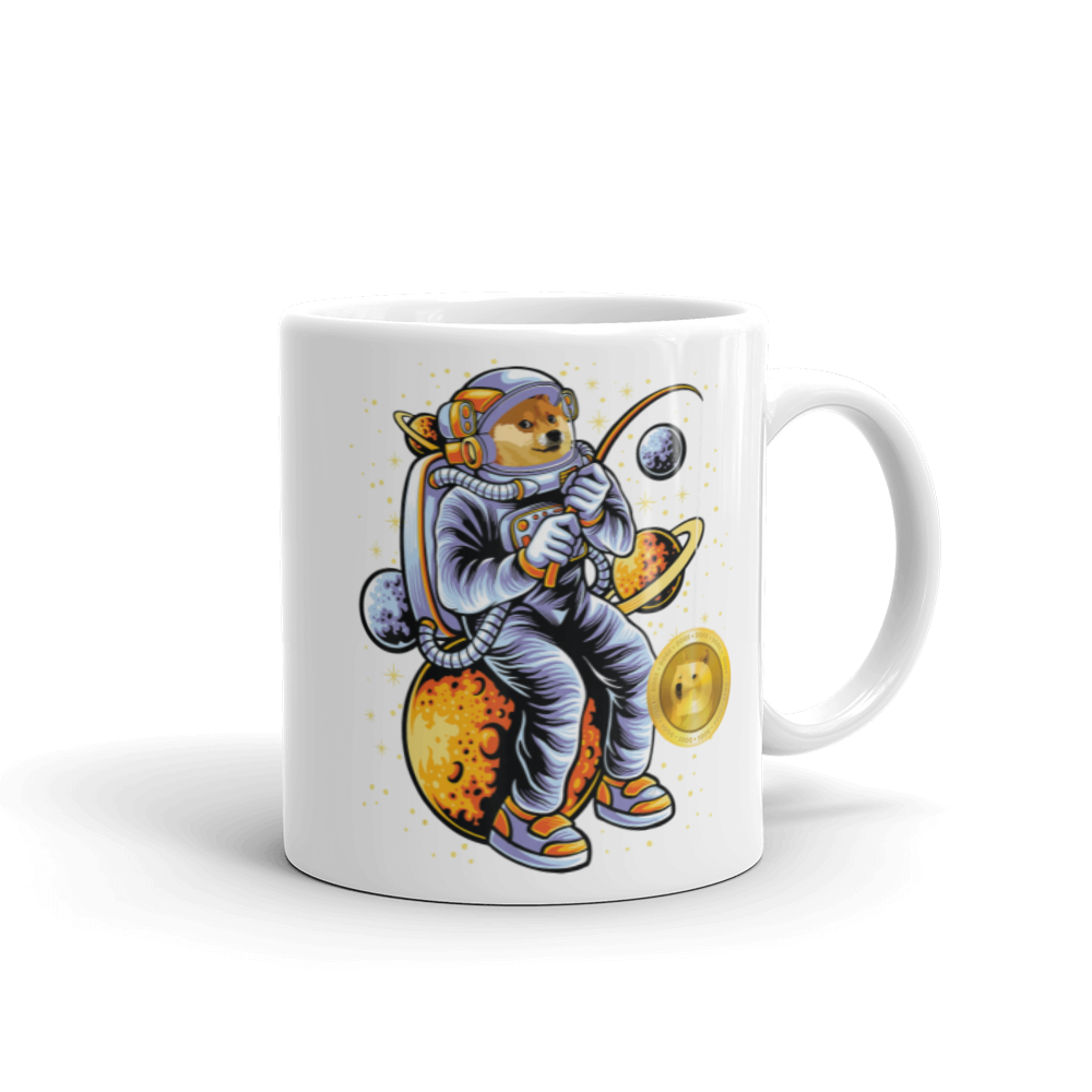 Moon Astronaut Doge Mug